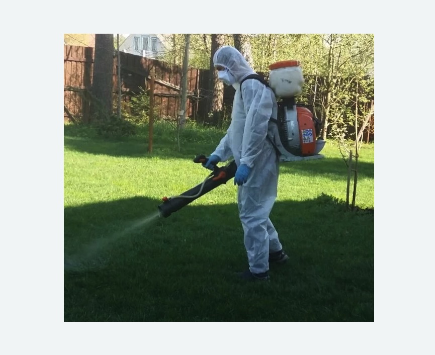 Обработка территории от клещей в Марфино города Москвы