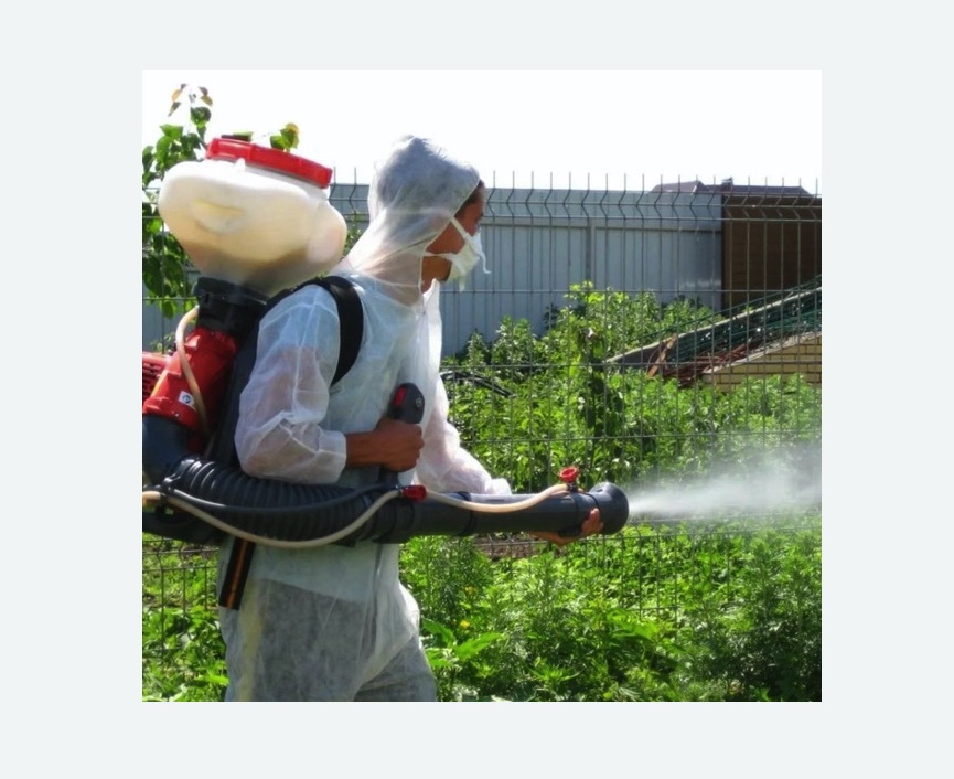 Акарицидная обработка территории в Марфино города Москвы